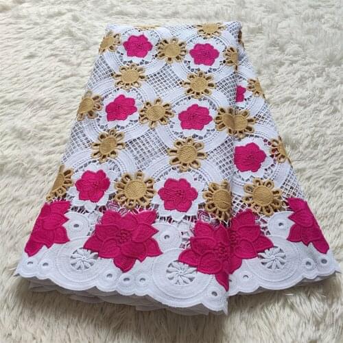 New French Tulle Laces Fabrics High Quality African Guipure Cord Laces Fabric For Wedding Dresses Milk silk Lace jy021