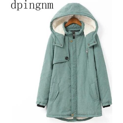 New winter coats women cotton wadded hooded jacket medium-long casual parka thickness plus size XXXL quilt snow outwear