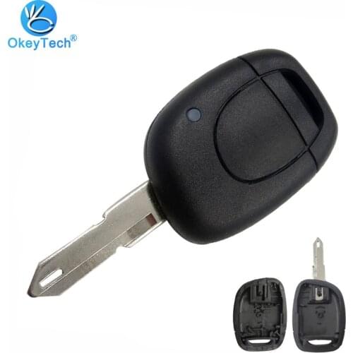 OkeyTech for Renault Key Shell 1 Button Remote Car Key Case Replacement Fob NE73 for Renault Megane Scenic Laguna Espace Clio