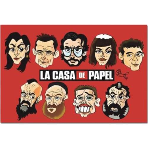 Full Square/Round Drill 5D DIY Diamond Painting "La casa de papel Poster" 3D Embroidery Cross Stitch Home Decor Gift WG2258