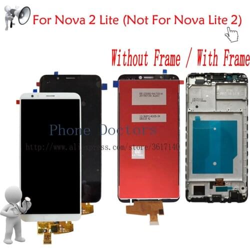 Full LCD Display + Touch Screen Digitizer Assembly With Frame For Huawei Nova 2 Lite LND-L22 LDN-LX2 ( Not For Nova Lite 2 )