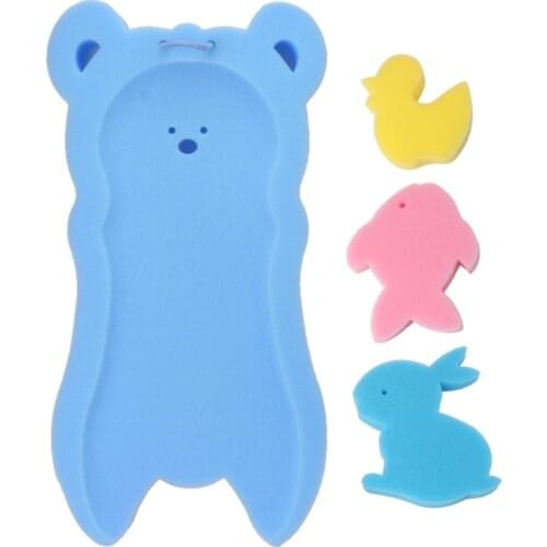 Newborn Anti-slip Sponge Pad Baby Bath Tub Bathing Pad Infant Shower Baby Care