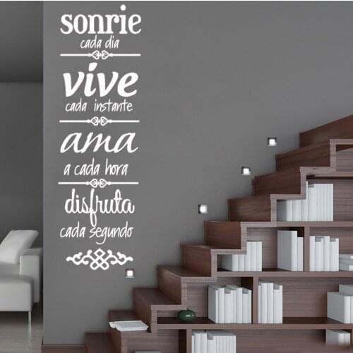 Beauty sonrie Text Self Adhesive Vinyl Waterproof Wall Art Decal For Kids Rooms Decoration Background Wall Art Decal