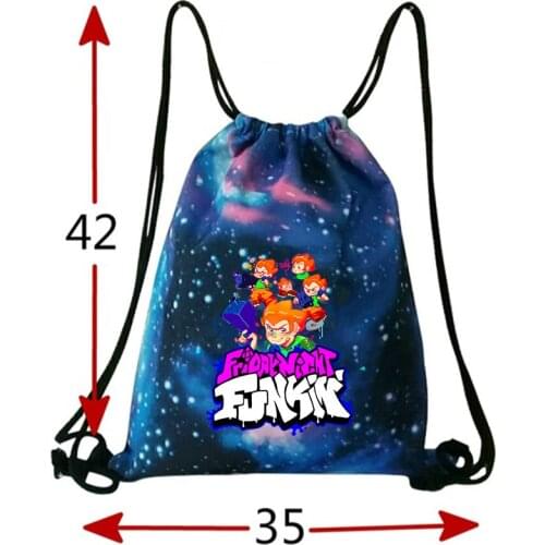 Game Friday Night Drawstring Bag Unisex Children Fortnight String Bag Adult Men Pocket Backpack Outdoor Sport Climbing Hiking
