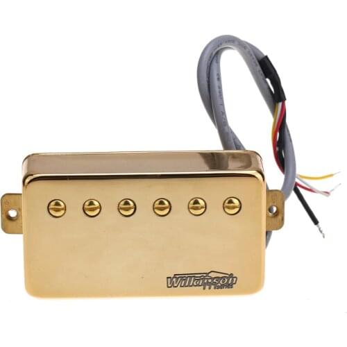 Wilkinson Vintage Tone Alnico 5 PAF Style Humbucker Neck Pickup for Les Paul Style Electric Guitar, Gold