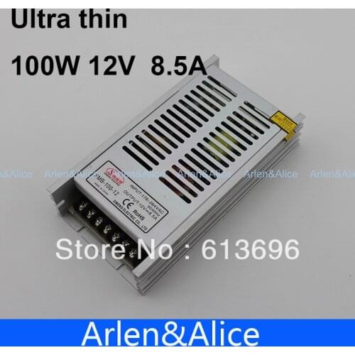 100W 12V 8.5A Ultra thin Single Output Switching power supply for LED Strip light