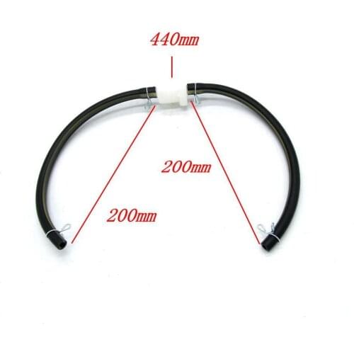 Universal Motorcycle Inline Gas Petrol Gasoline Liquid Fuel Oil Filter Pipe Hose Line White Oil Filter With Tube Accessorie