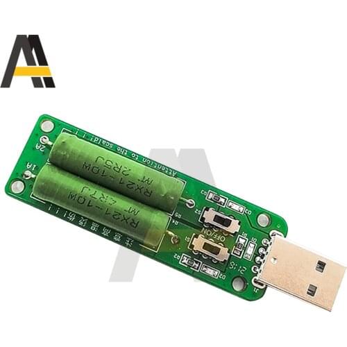 USB Electronic Load Aging Resistance Charger 3A / 2A / 1A Discharge Charging Bank Mobile Power Test