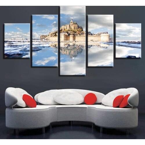 World Famous Architecture Beauty HD Five Wall Painting Decorative Painting Anime Posters Wall Decor Anime Decor Room Decor