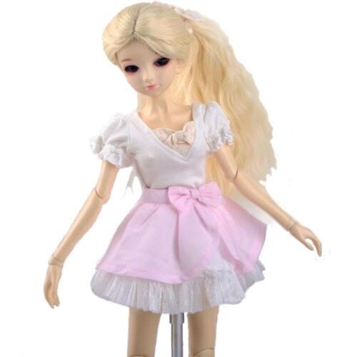 [wamami] Lolita Pink Dress Japanese Japan Uniform Anime For 1/4 MSD BJD Dollfie