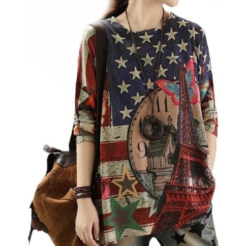 YSBFALNZ 2021 European Fashion Luxury Style Ladies Winter Sweaters Ladies Knitted Printed Pullover Casual Knitwear Cotton Jumper