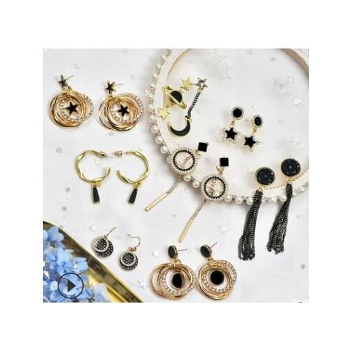 925 silver earrings earrings female luxury long tassel asymmetric earrings jewelry