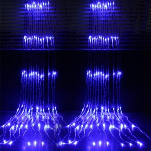 336 LED Waterfowl Waterfall Curtain Light Fairy String Lights Wedding Party Home Garden Bedroom Outdoor Indoor Wall Decoration