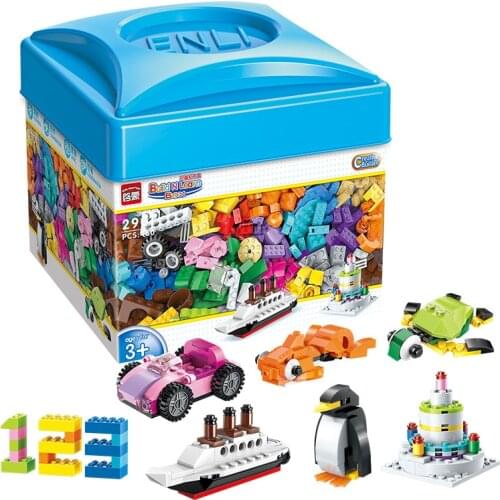 460PCS Enlightenment Building Blocks 2901 Fun Building Block Box Childrens Creativity Entry Small Particles Toys Gifts