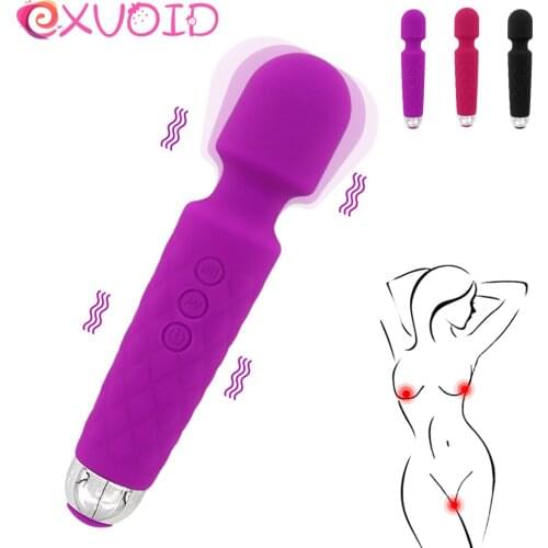 EXVOID Magic Wand Clitoris Stimulator Adult Products AV Stick Vibrator Sex Toys for Women Sex Shop G-spot Body Massager