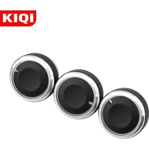 KIQI 3Pcs/Set Car Interior Air Conditioning Control Switch Button Knobs AC Knob Case for Perodua Viva 2007 - 2021 Accessories