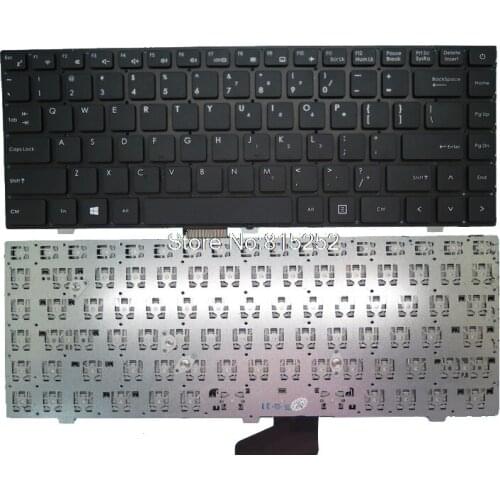 Laptop Keyboard For Haier K3555 343000085 Black United States US Without Frame