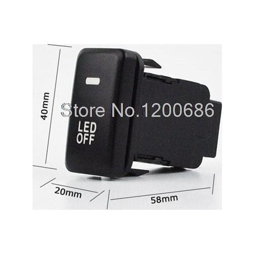 Car Fog Lamp Light Switch Button with Cable For Toyota Camry Prius Prado Highlander 60mm x 42mm x 25mm (L*W*T)