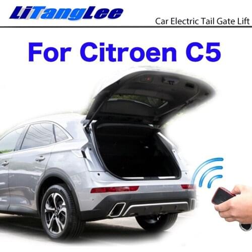 LiTangLee Car Electric Tail Gate Lift Trunk Rear Door Assist System For Citroen C5 Aircross 2017~2020Original Key Remote Control