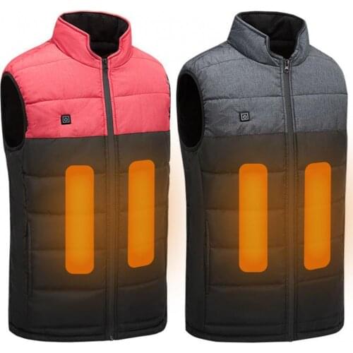 Mens Lightweight Heated Vest with Battery Pack Men Women Outdoor Camping Hiking Warm Washable USB Winter Heating Vest Waistcoat