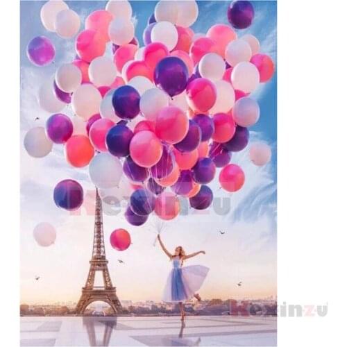 Kexinzu Full 5D DIY Square/Round Drill Diamond Painting "balloon Love" 3d Diamond Embroidery Cross Stitch Decor Gift Ke20