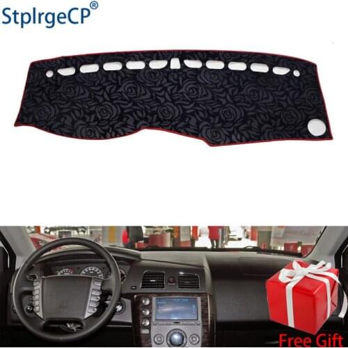Latest Rose Pattern Non-slip Car Dashboard Cover Dash Mat Pad DashMat ANti-UV Car Sticker for ROEWE W5 2011-2015 Car Styling