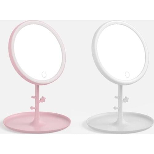 USB Charging Led Makeup Mirror Desk Lamp Make-Up Mirror Desk Make-Up Mirror Girl Portable Makeup Mirror