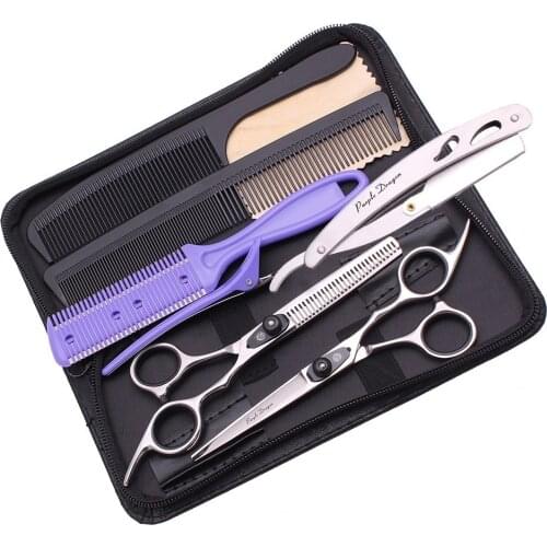 Y1213 6" Hair Scissors Set A Pair Professional Hairdressing Hair Scissors for Barber shop Japan Scissors Kit