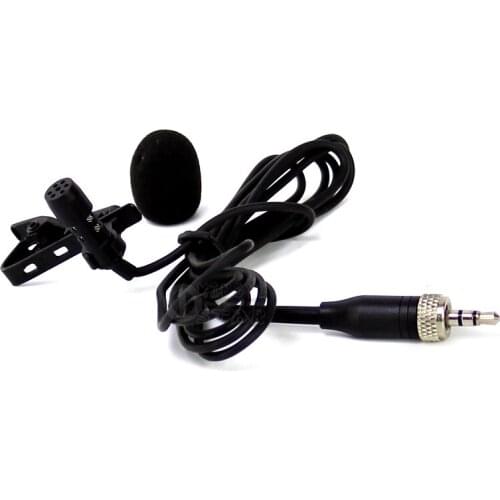 Tie Clip Lavalier Mic Lapel Condenser Microphone 3.5mm Stereo Screw Lock For Wireless System Bodypack Transmitter EW 100 135 D1