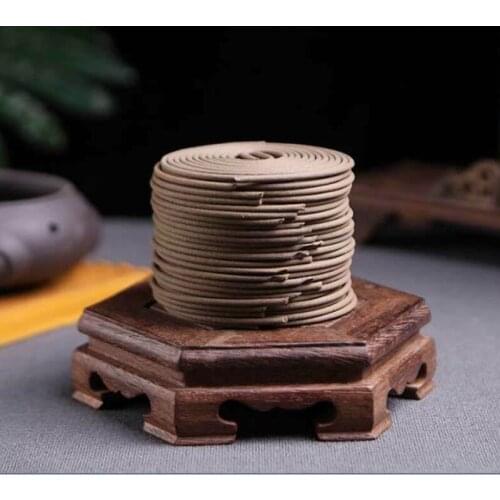 48 Pcs/box Pure Natural Agarwood Coil Incense Anti-mosquito Incenses for Temple Church Buddha Use