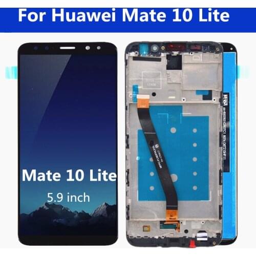 5.9'' For Huawei Mate 10 Lite LCD Display Touch Screen Digitizer Assembly Mate10 Lite RNE L01 L02 L03 L22 Nova 2i RNE-L21