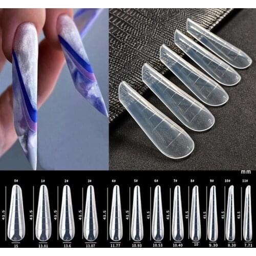 Upper Forms On Nail For Uv Gel Quick Building Mold System Full Cover Dual Form Tips With Clips