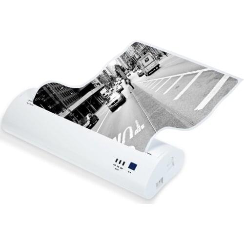 A4 Portable Thermal Printer 210mm Mini Mobile Photo Printer 203dpi BT USB Connection Compatible with Windows Android iOS