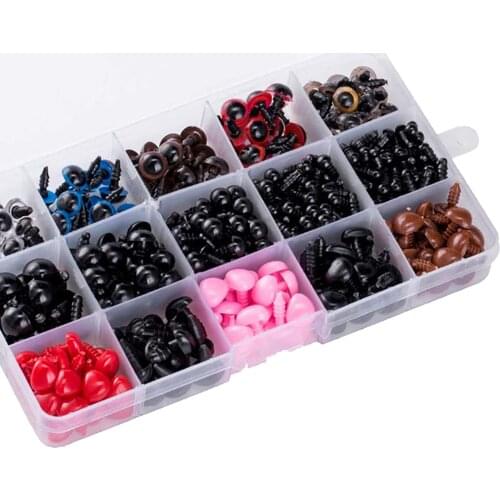 Animal Safety Eyes and Nose with Washers for Amigurumi Plush Toys Dolls DIY