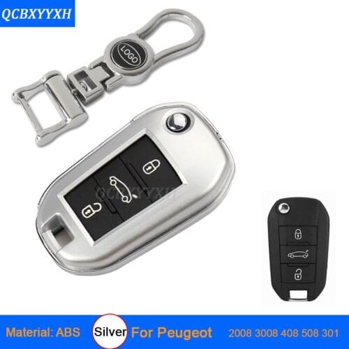 High Quality Car Styling Zinc Alloy+ Plastic Car Key Cover Case For Peugeot 2008 3008 408 508 301 308S 308 408 2008 Car Key Case