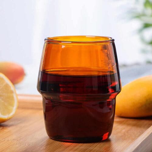 350ml Color High Borosilicate Glass Heat-resistant Coffee Cup Water Tea Wine Beer Cup For Home Office Hotel Bar
