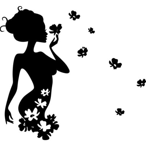 DIY Flower Fairy Wall stickers Removable Art Vinyl Wall Sticker Decal For Room Home Decoration