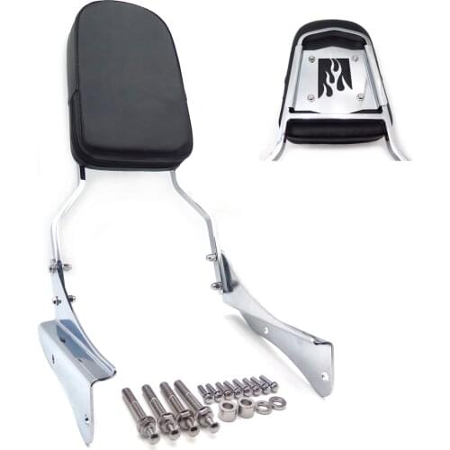 For 2001-2006 Honda Shadow Spirit 750 VT750 2004 2005 Aftermarket motorcycle parts Motorcycle Flame Backrest Sissy Bar