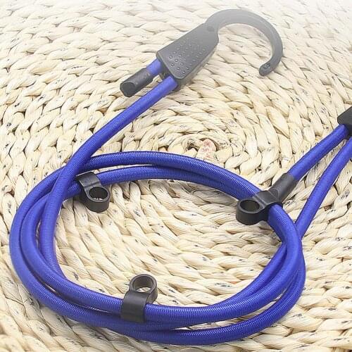 1.5M Strong Elastic Rope Bungee Shock Cord Strap Stretch String Clothes Line with Hooks for Camping Car Luggage Tent Kayak Boat