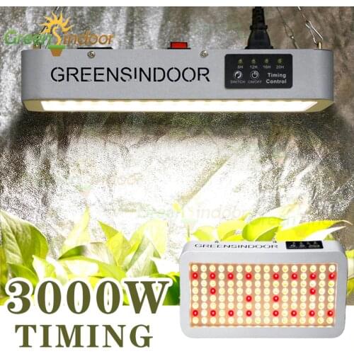3000W Grow Light With Timer Full Spectrum Phytolamp For Plants SMD2835 Cultivation Lamp For Greenhouse Indoor Flower Seedling