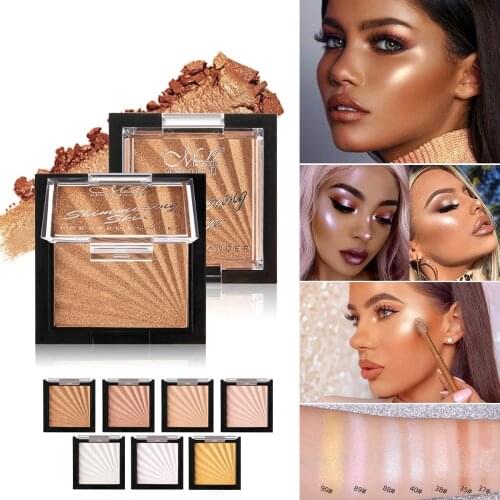 Makeup Highlighter Powder Illuminateur Shimmer Shine Pigment Face Contouring Makeup Bronzer Highlight Palette