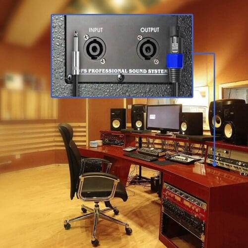 2 Pack 50 Ft Speakon to 1/4 Inch Male Speaker Cables 12 Gauge AWG Wire Audio Amplifier Connection Cord 6.35mm DJ/PA Speaker Cabl