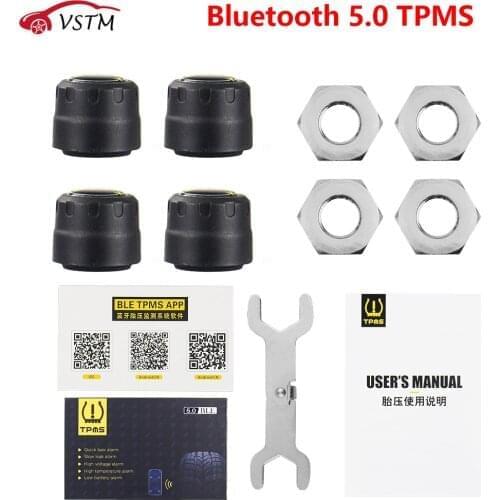 Best Sensors Bluetooth 5.0 Car External Sensor TPMS Tire Pressure Monitoring System BLE TPMS Low Energy For Android and IOS