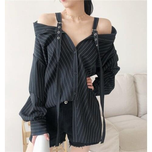 MLUOLANC Women's Striped Shirts