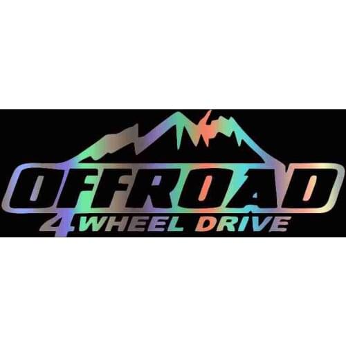 Fashionable Off-road Four-wheel Drive Auto Stickers Pvc Interesting Decals Sun-proof Waterproof Suitable for All Kinds of Cars