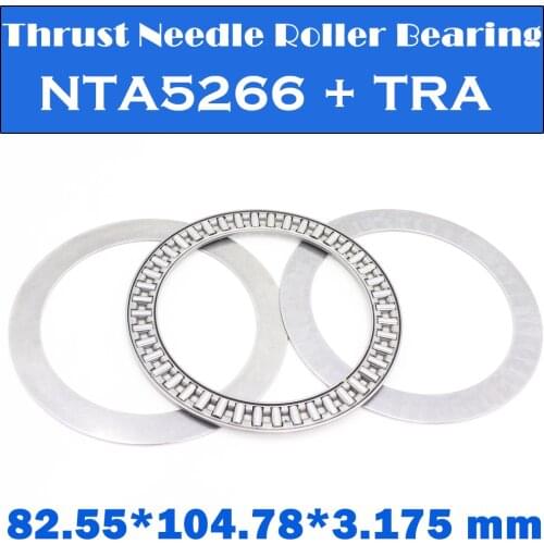 NTA5266 + 2TRA Inch Thrust Needle Roller Bearing With Two TRA5266 Washers 82.55*104.78*3.175mm ( 1 PC ) TC5526 NTA5526 Bearings