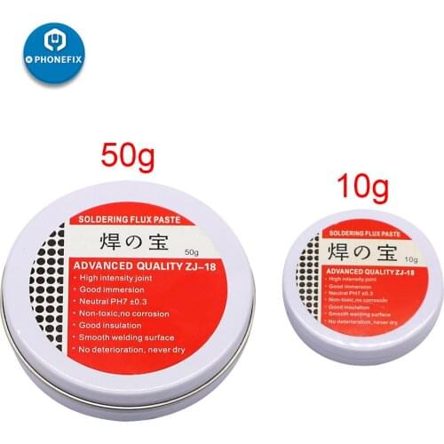 PHONEFIX 10g 50g Soldering Paste Flux Mild Rosin Environmental Solder Flux Rosin Paste for Metalworking PCB IC Welding Solder