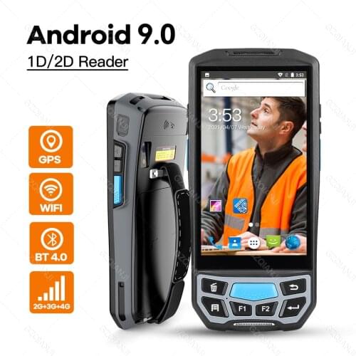 Smart Mobile Phone Handheld terminal pda with bluetooth 4.0 3g 4g Android Barcode reader 1D 2D QR with 8MP camera GPS NFC option