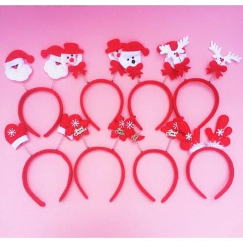 Christmas Head Buckle Santa Claus Fawn Headband Head Buckle Christmas Party Headwear New Year decoration 5HH093