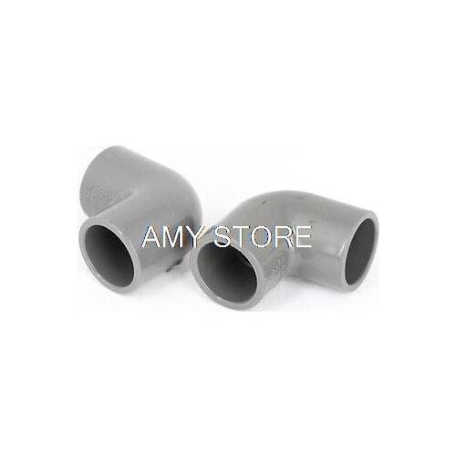 90 Degree Elbow Gray PVC 20mm Inner Diameter Wire Pipe Connector Fittings